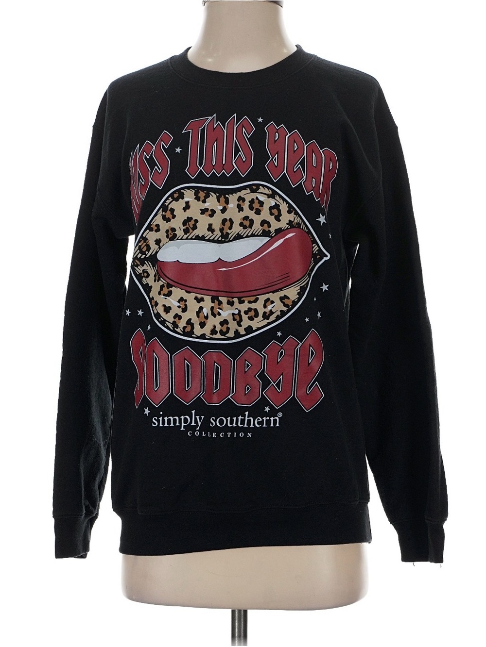 Simply Southern Kiss The Year Goodbye Graphic Sweatshirt